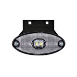 Dorse İşaret Lamba Braketli 2 Led'Li 100Mm 12V-24V Beyaz - FR0185-W