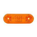 Oval Yan İşaret Lamba 17 Led'Li 113Mm 12V-24V Sarı - FR0314-Y