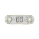 Oval Yan İşaret Lamba 17 Led'Li 113Mm 12V-24V Beyaz - FR0314-W
