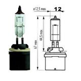 Narva AP 48041 12V 27W H27 PG13 Düz Soketli Ampul