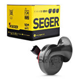 SEGER-60B Salyangoz Korna 12V (Dadat), Kalın Ses, Delphi 1530 Soket (Opel, Chevrolet)