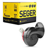 SEGER-60B Salyangoz Korna 12V (Dadat), Kalın Ses,Jpt Soket (Dacia, Renault, Citreon, Peugeot)