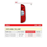 Fiat Doblo Sol Arka Duysuz Stop Lambası 2005-2009 -51755145