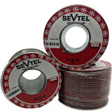 Sevtel Yassı Kordon Kablo 2*1 Mm2 Siyah 1 Mt - 5005