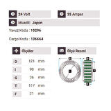 NURSAN 150024 Statör 24V 35A Mitsubishi Center Kamyon E.M.