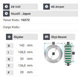 NURSAN 150924 Statör 24V 60A Isuzu Shampion Turkuaz E.M 1997-2002 Arası