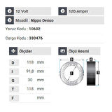 NURSAN 161512 Statör 12V 120A Combo