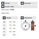 NURSAN 170024 Statör 24V 100A Otokar Doruk Otobüs Y.M Sultan