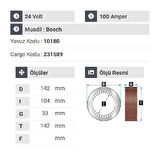 NURSAN 178524 Statör 24V 100A Y.M Axsor. Actros - Atego
