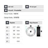 NURSAN 180824 Statör 24V 19A Prestolıte Tip Cat İş Makiması