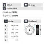 NURSAN 181312 Statör 12V 80A Peugeot Boxer - Peugeot 205- Fiat Ducato - Citroen