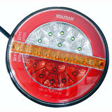 Led Yuvarlak 4 Fonksiyonlu Stop-Sinyal-Park-Geri Vites 10-30V E9 Belgeli Sağ