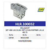 Fan Rezistansı Peugeot 307 -406 1.8-2.0-16V- 407 1