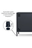 Pera Tv Ünitesi, Tv Dolabı,2 Kapaklı, Açık Raflı 130,50 x 40 x 64,50 cm