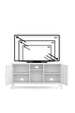 Pera Tv Ünitesi, Tv Dolabı,2 Kapaklı, Açık Raflı 130,50 x 40 x 64,50 cm