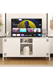 Pera Tv Ünitesi, Tv Dolabı,2 Kapaklı, Açık Raflı 130,50 x 40 x 64,50 cm