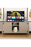 Pera Tv Ünitesi, Tv Dolabı,2 Kapaklı, Açık Raflı 130,50 x 40 x 64,50 cm