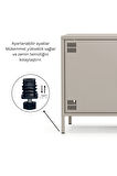 Pera Tv Ünitesi, Tv Dolabı,2 Kapaklı, Açık Raflı 130,50 x 40 x 64,50 cm