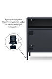 Pera Tv Ünitesi, Tv Dolabı,2 Kapaklı, Açık Raflı 100,50 x 40 x 64,50 cm