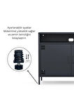 Pera Tv Ünitesi, Tv Dolabı,2 Kapaklı, Açık Raflı 100,50 x 40 x 79,50 cm