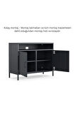 Pera Tv Ünitesi, Tv Dolabı,2 Kapaklı, Açık Raflı 100,50 x 40 x 79,50 cm