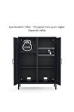 Pera Metal Dolap 2 Kapılı 80,50 x 40 x 109,50 cm - 9 Renk Seçeneği Bulunmaktadır