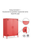Pera Metal Dolap 2 Kapılı 80,50 x 40 x 109,50 cm - 9 Renk Seçeneği Bulunmaktadır