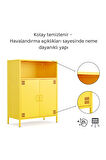 Pera Metal Dolap 2 Kapılı, Açık Raflı 80,50 x 40 x 109,50 cm -