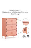 Pera Metal Çok Gözlü Dolap, 6 Kapaklı 80,50 x 40 x 109,50 cm
