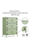 Pera Metal Çok Gözlü Dolap, 6 Kapaklı 80,50 x 40 x 109,50 cm