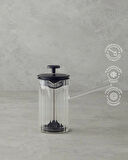 Denaro Home Borosilikat Optikli French Press ve Cezve 2'si 1 Arada 450ML