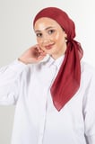 Bordo Brisa Vual Eşarp