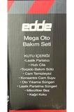 Edde 9’lu Oto Bakım Seti Cam Temizleyici Hızlı Cila Lastik Parlatıcı Torpido Bakım Seti