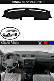 Honda CR-V 1996-2001 İçin Uygun Torpido Koruma Halısı Siyah Kenar Renk Siyah