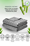 %100 Bambu Kumaş + 300 TC %100 Organik Bambu Dolgulu  Ağırlıklı Battaniye 3 KG 105x155 cm