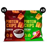 Protein Chips Deneme Paketi - x3 Barbecue Grill & x3 Vegetable Seasoning