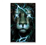 Neon Aslan Cam Tablo