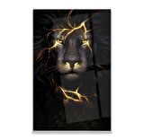 Neon Aslan Cam Tablo
