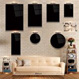 Saatli Atatürk Cam Tablo