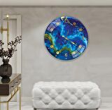 Mermer Desen Cam Saat - 60 cm