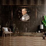 Mustafa Kemal Atatürk Cam Saat - 40 cm