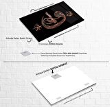 Allah Muhammed Lafzı Cam Tablo