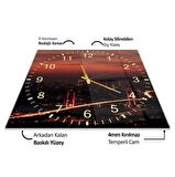 Boğaziçi Köprüsü Cam Saat - 40 cm