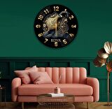 Kova Burcu Cam Saat - 60 cm