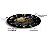 Kova Burcu Cam Saat - 60 cm