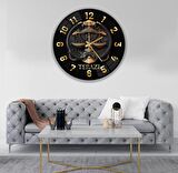 Terazi Burcu Cam Saat - 60 cm