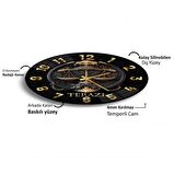 Terazi Burcu Cam Saat - 60 cm