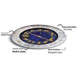 Burçlar Cam Saat - 40 cm