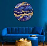 Mermer Desen Cam Saat - 60 cm