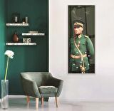 Saatli Mustafa Kemal Atatürk Cam Tablo